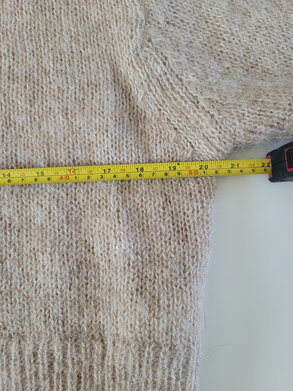H&M Wool/Alpaca Blend Crew Neck Long Sleeve Taupe Sweater, XS - Picture 4 of 9